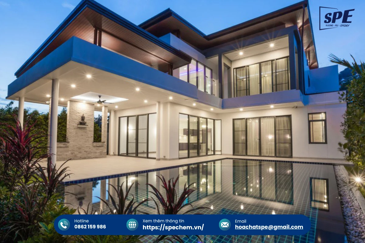 Keo dùng trong xây dựng tạo thành lớp màng kín khít